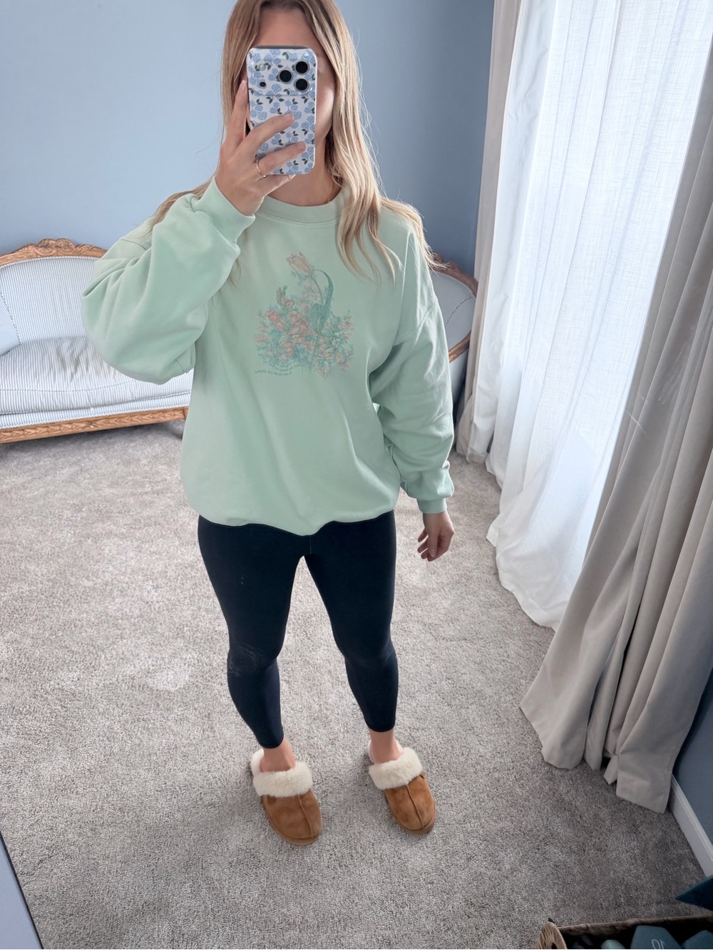 Northern Reflections Floral Crewneck Sweatshirt
